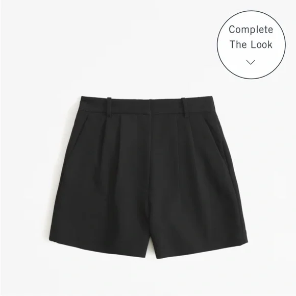 Abercrombie Sloane Tailored Short Black Size Large - Picture 4 of 5